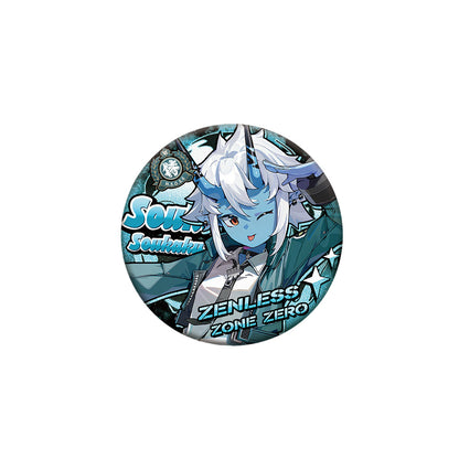 Character Double Flash Laser Badge