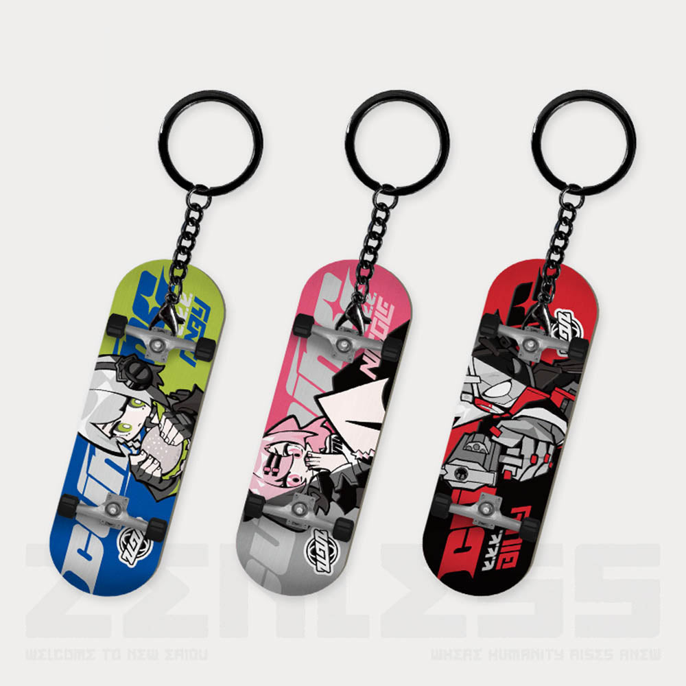 【 Pre order 】Cunning Hares Q Version Fingertip Skateboard Pendant